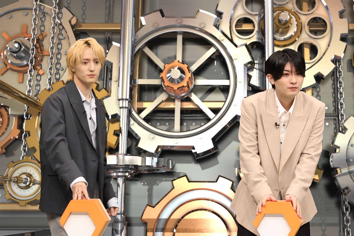 左から川島如恵留（Travis Japan）、本髙克樹（B＆ZAI）。©フジテレビ