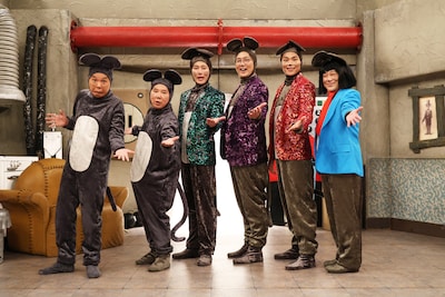 「爆チュー問題コント祭り2026」より、爆チュー問題と純れチュ。©︎TITAN / TOPICS / フジテレビ