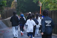 「WACK合同オーディション2026」2日目早朝マラソンの様子。