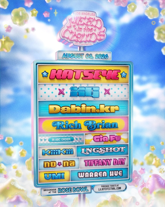 「HEAD IN THE CLOUDS Music & Arts Festival」告知ビジュアル