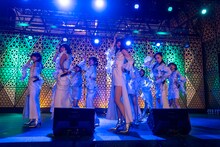 WHITE SCORPIONによるフリーライブの様子。