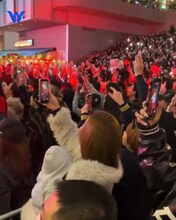 Masato Hayashiのゲリラライブの様子。