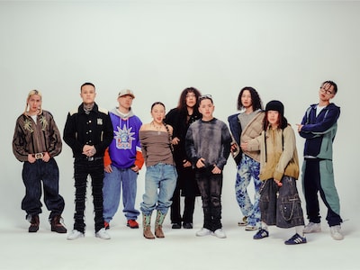 「POP YOURS 2026」のNEW COMER SHOT LIVEに出演する9人。（Photo by Jun Yokoyama / Design by Kabuto ）