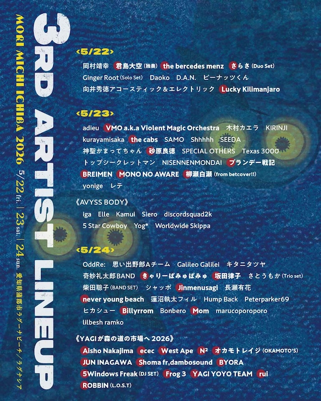 「森、道、市場2026」出演者