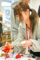 盛り付けするタテ・マエ。