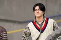 谷口太一（DXTEEN）。ダイバーシティ東京プラザで行われた、2ndアルバム「Heart Beat」リリース記念イベントより。