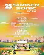 「SUMMER SONIC 2026」OSAKA公演の出演者一覧。