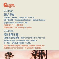 「GREENROOM FESTIVAL'26」最終ラインナップ©GREENROOM FESTIVAL