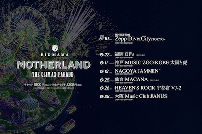 「MOTHERLAND ～The Climax Parade～」告知ビジュアル