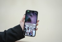 ココ・パーティン・ココと候補生たちのビデオ通話画面。