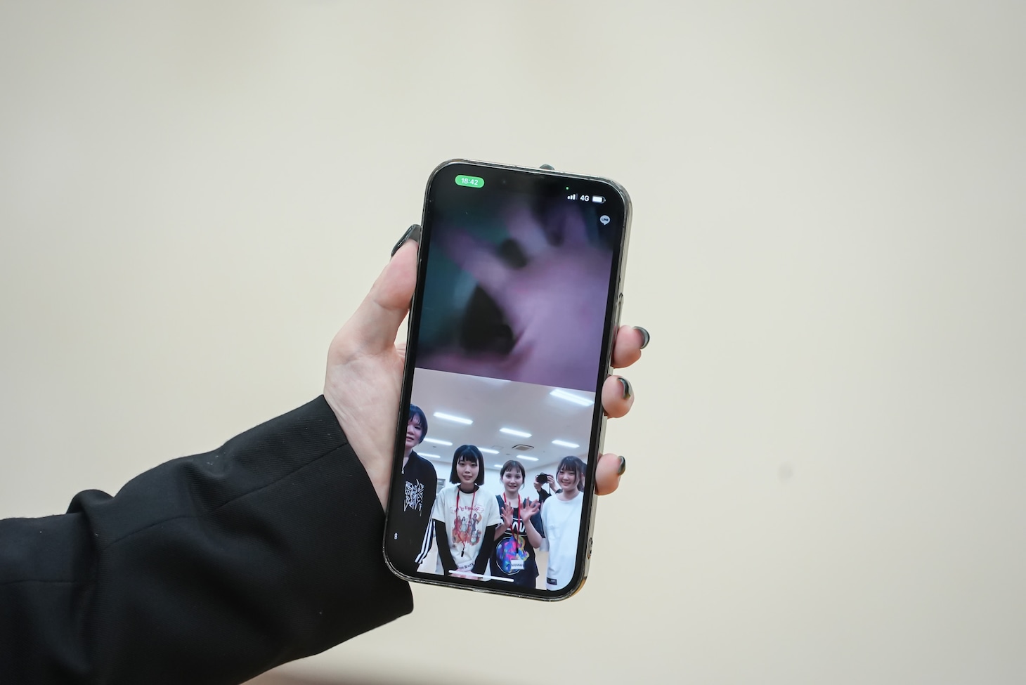 ココ・パーティン・ココと候補生たちのビデオ通話画面。