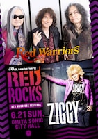 「RED WARRIORS 40th Anniversary Vol.5 "RED ROCKS"」2日目の告知ビジュアル。