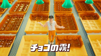 森永製菓「チョコモナカジャンボ」の新テレビCM「ジャンボファクトリー」編より。