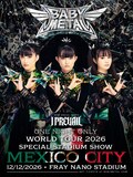 BABYMETALのメキシコ公演の告知画像。