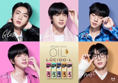 BTS・Jinがパジャマ姿で歯磨き、ジャケットにネクタイ姿も見せる「ルシードエル」新CM公開