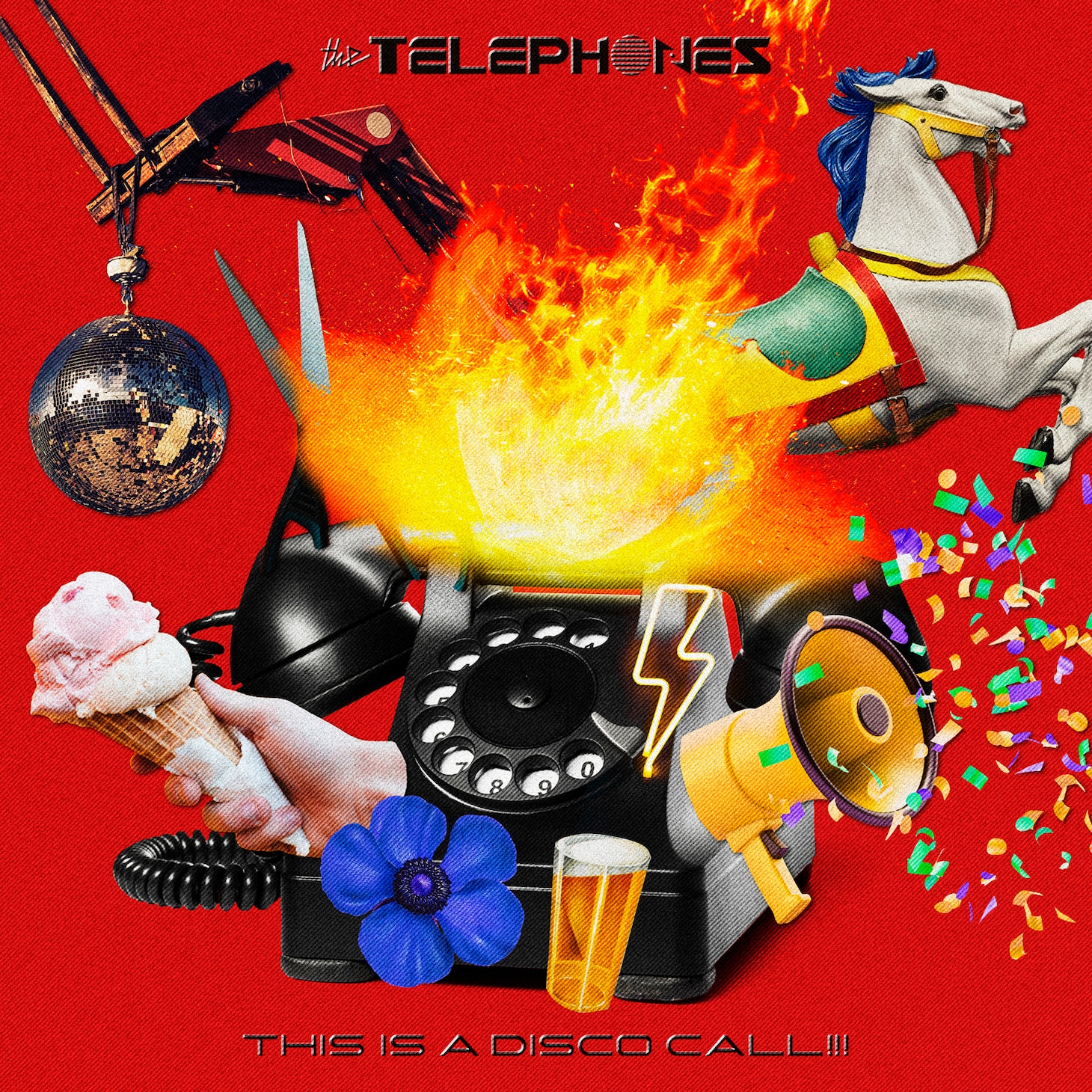 the telephones「THIS IS A DISCO CALL!!!」配信ジャケット