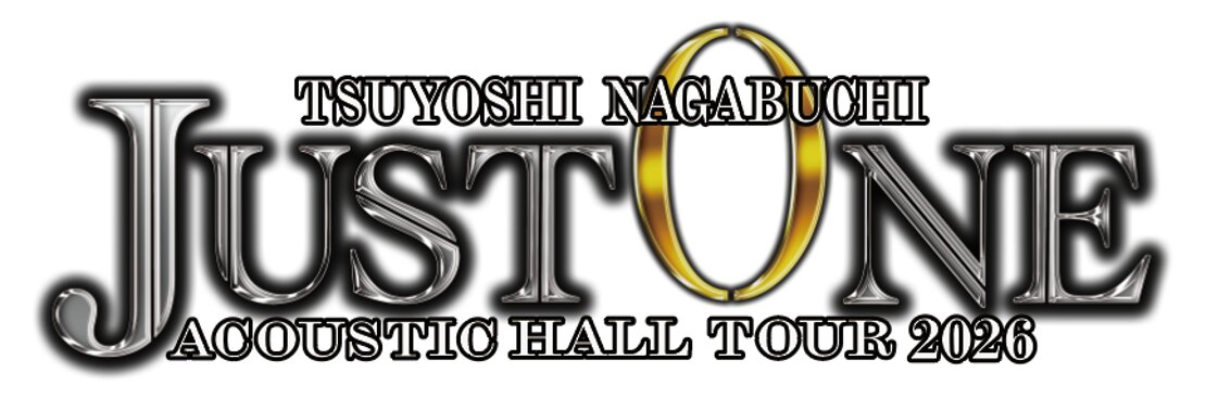 「TSUYOSHI NAGABUCHI ACOUSTIC HALL TOUR 2026 "JUST ONE"」ロゴ