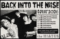 the HIATUS「Back Into the Noise Tour 2026」告知ビジュアル