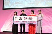 左から中西アルノ、鈴木福、あの、井頭愛海。
