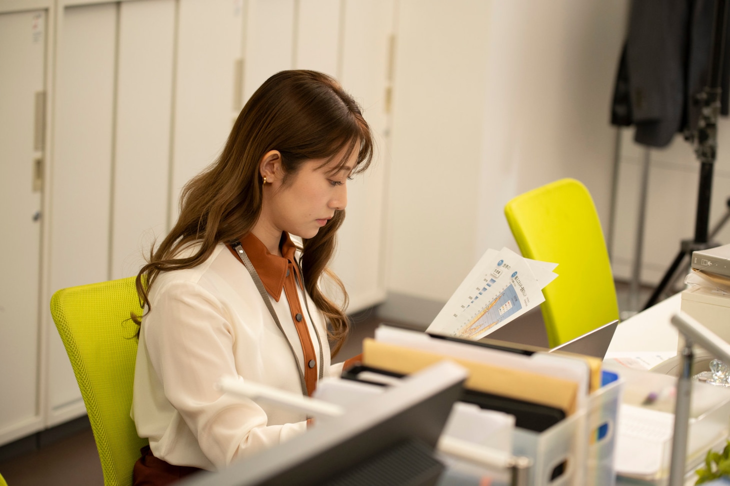 「あざとかわいいワタシが優勝」より、桜井玲香演じるなず奈。©︎TOKYO MX