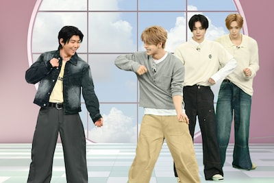 ALPHA DRIVE ONEからダンスを教えてもらう若井滉斗（Mrs. GREEN APPLE）。