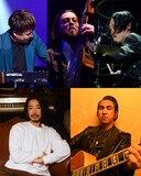 「JAZZ NOT ONLY JAZZ in MAJ」出演者。上段左から時計回りに渡辺翔太、マーティ・ホロベック、石若駿、田島貴男（Original Love）、大橋トリオ。