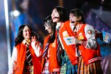 日向坂46三期生。左から山口陽世、上村ひなの、髙橋未来虹、森本茉莉。©Seed & FlowerLLC