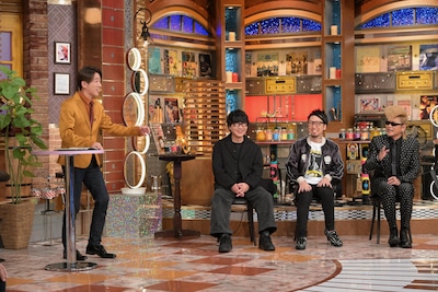 「EIGHT-JAM」4月12日放送回より。左から村上信五（SUPER EIGHT）、鹿野淳、MAH（SiM）、綾小路翔（氣志團）。©テレビ朝日