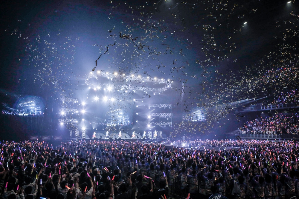 「ゾンビランドサガLIVE～フランシュシュ ゆめぎんがフェスティバル～」の様子。