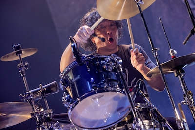 桐田勝治（Dr）（撮影：柴田恵理）