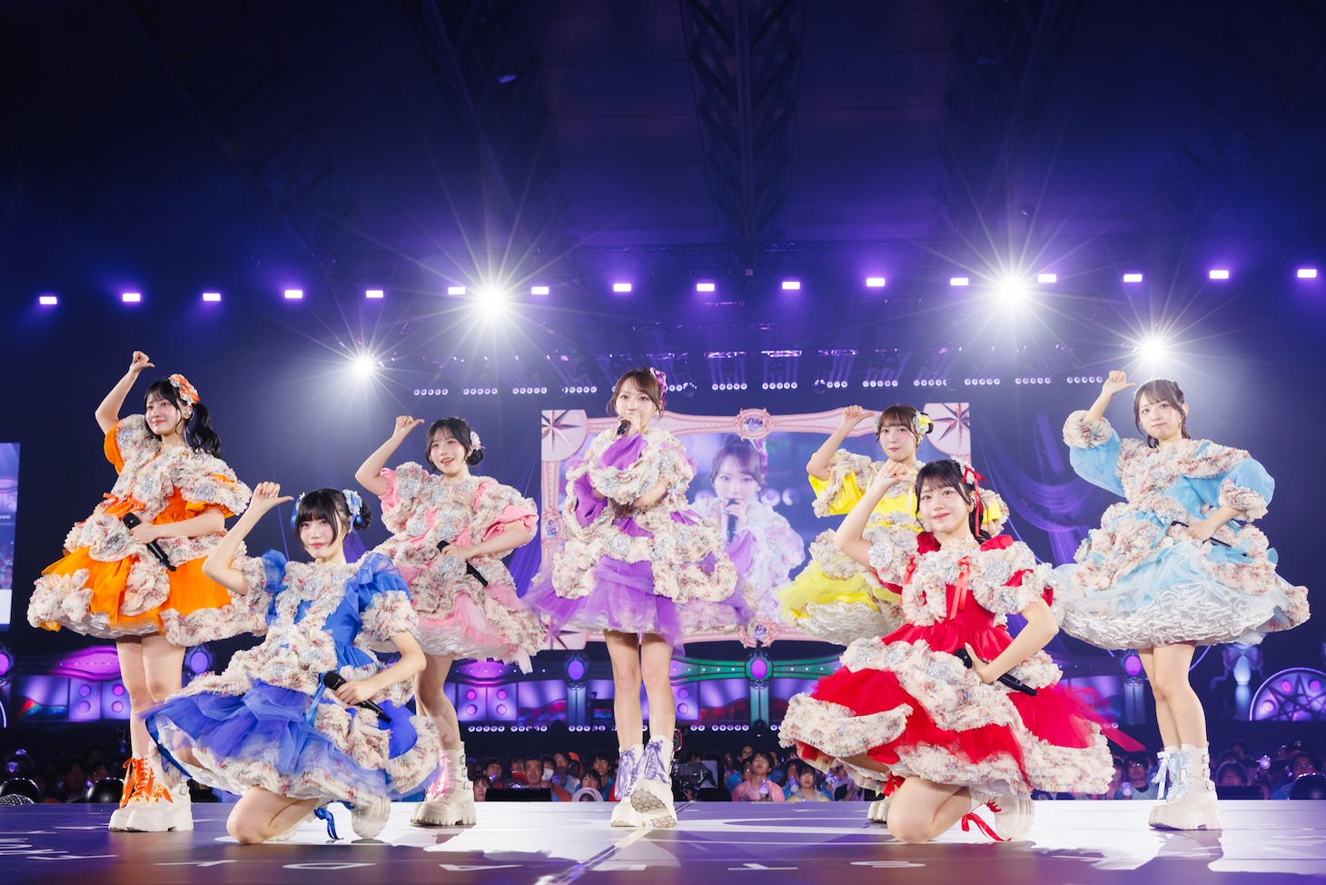 「SWEET STEADY 2nd ANNIVERSARY LIVE『SWEET STEP』」幕張メッセ公演の様子。