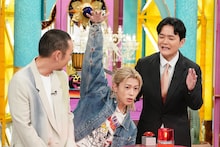 末澤誠也（Aぇ! group）と千鳥。©日本テレビ