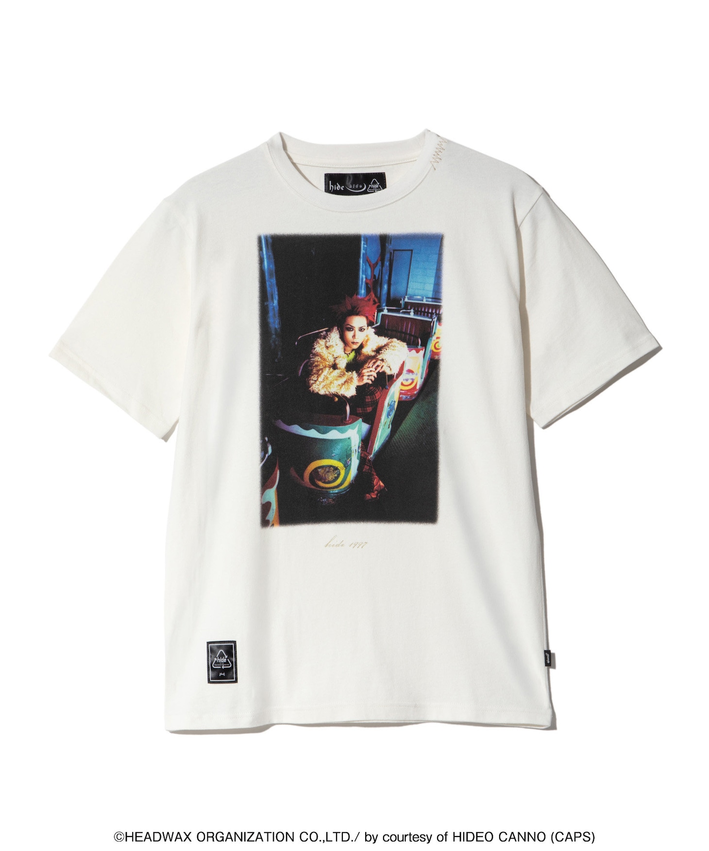 glamb × hide「hide Theme Park T-Shirt」©HEADWAX ORGANIZATION CO.,LTD./ by courtesy of HIDEO CANNO (CAPS)