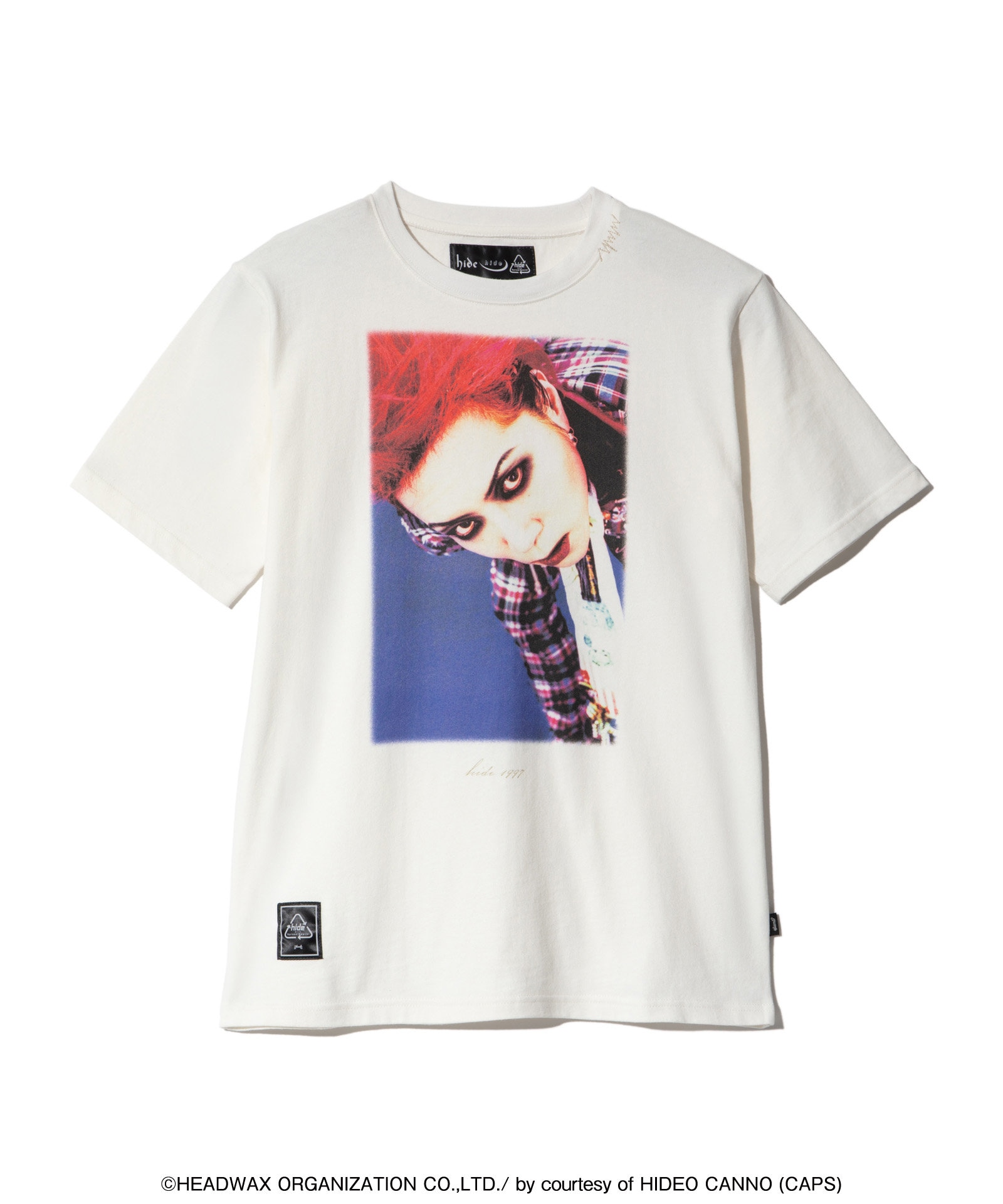 美品！glambコラボ♡hideTシャツ Lサイズ glamb × hide「hide Check Suit T-Shirt」©HEADWAX ORGANIZATION CO
