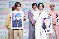 過去の髪型を振り返る佐野雄大と西洸人。