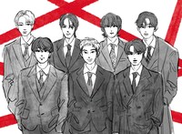 今月のイラスト：完全体でカムバックしたBTS。