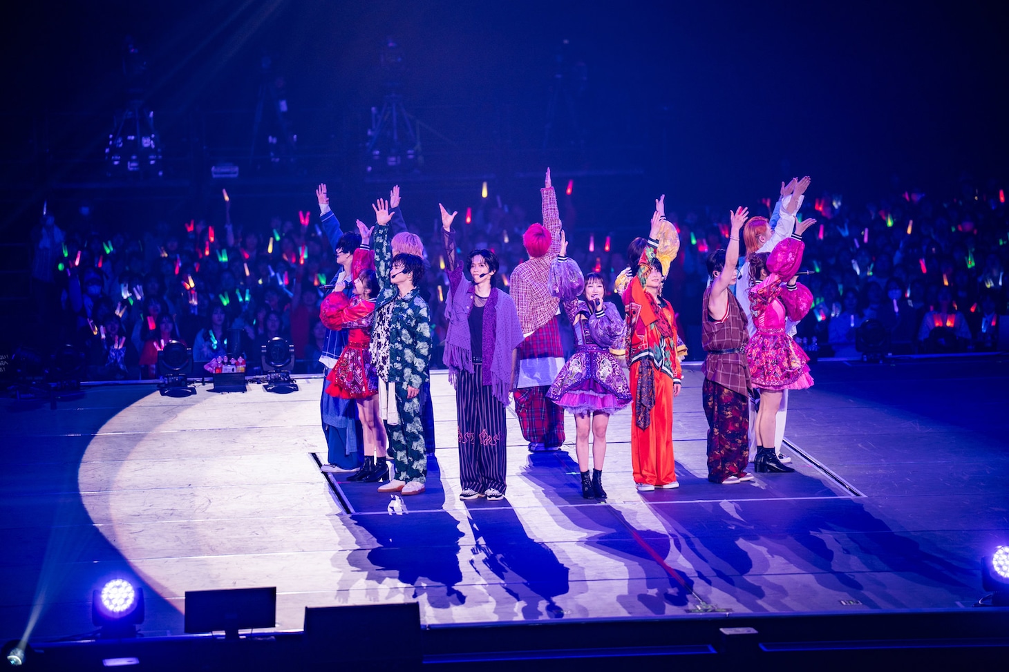 「走れ！」のコラボパフォーマンスの様子。