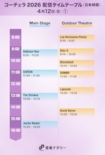 「コーチェラ2026」1週目の配信タイムテーブル日本時間版公開！藤井風、Creepy Nuts、BIGBANGら登場