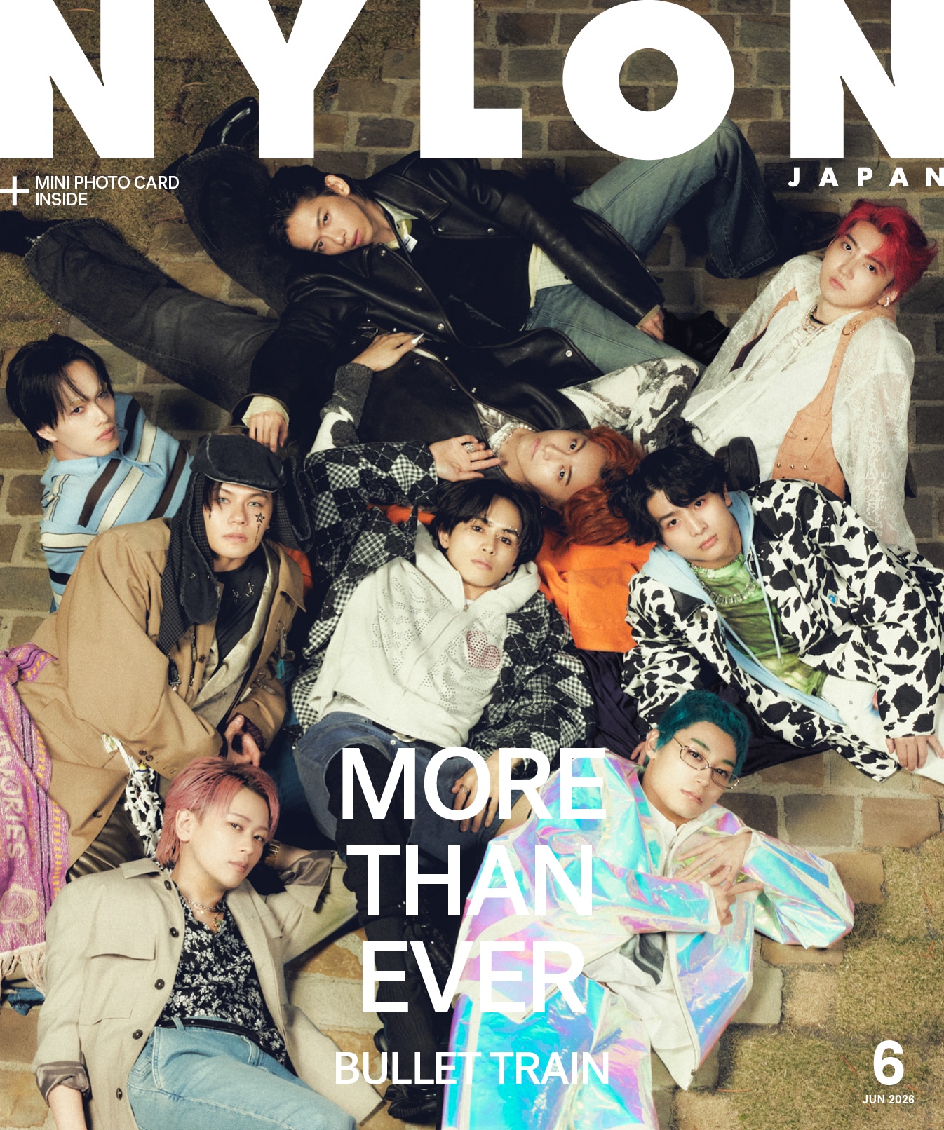「NYLON JAPAN 6月号」表紙に登場する超特急。©NYLON JAPAN