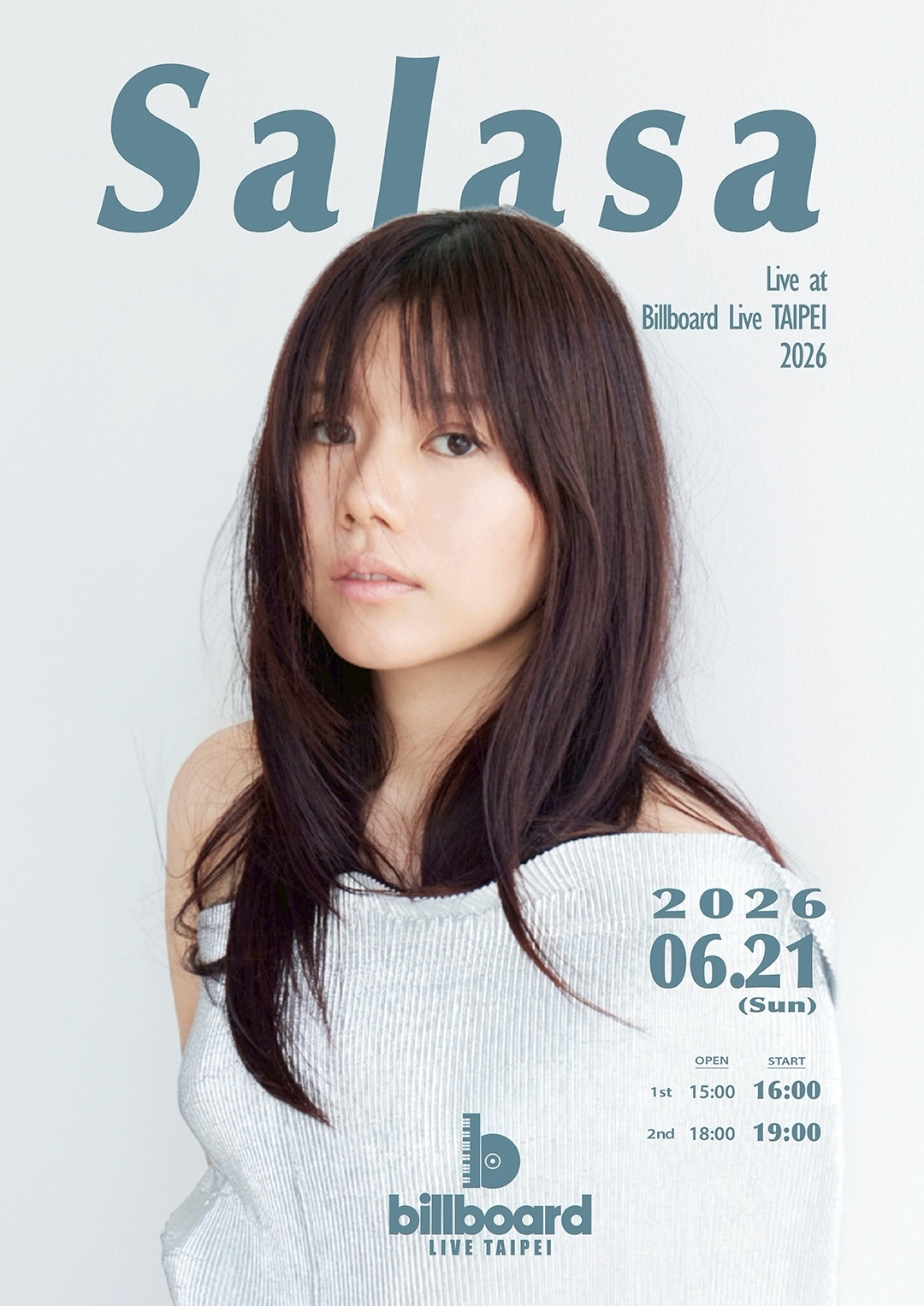 さらさ「Salasa Live at Billboard Live TAIPEI 2026」フライヤー