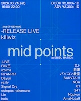 「mid pioints」フライヤー
