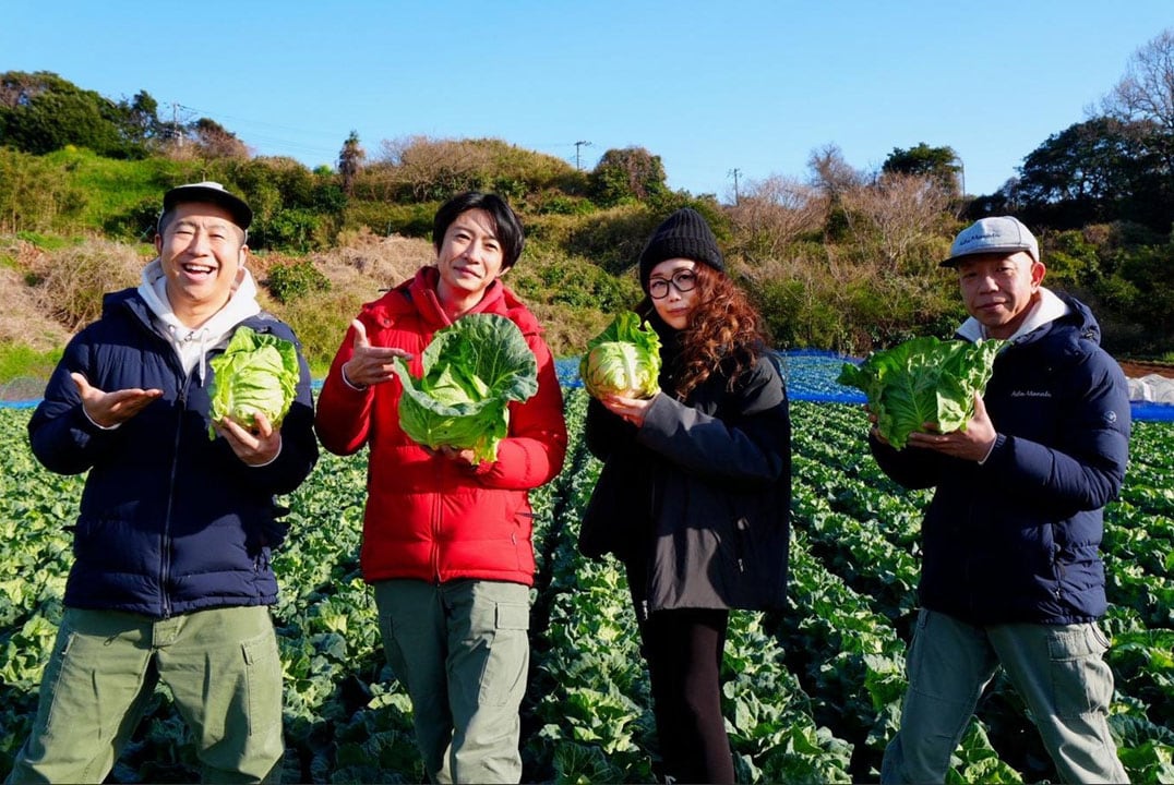 左から澤部佑、相葉雅紀、JUJU、小峠英二。©テレビ朝日