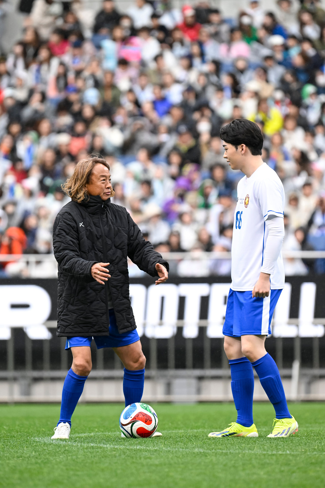 北澤豪とRYUHEI（BE:FIRST）。