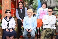 「世界の果てまでイッテQ！」のスタジオに6年ぶりに復帰した手越祐也。（中央）