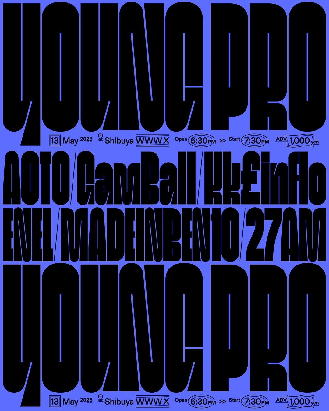 WWW presents「YOUNG PRO」フライヤー