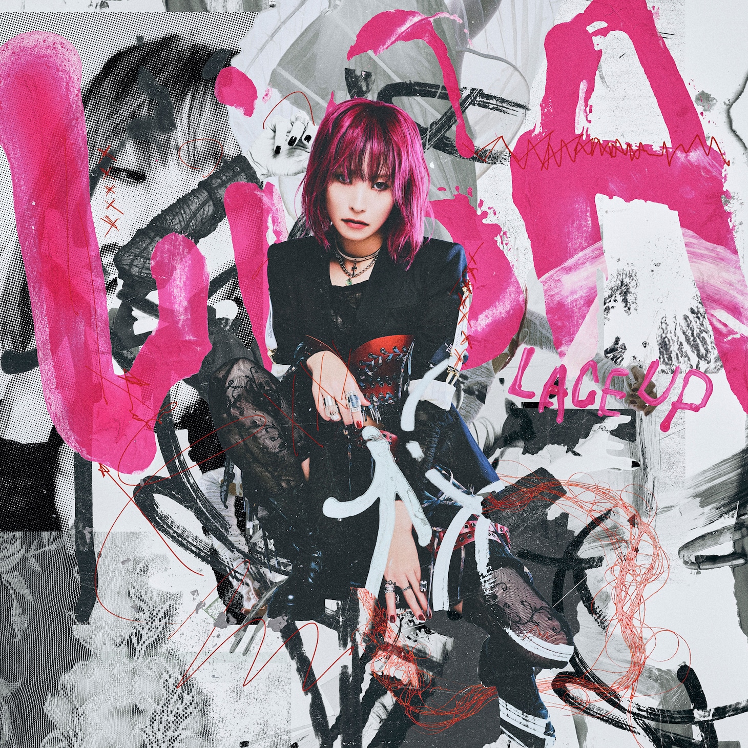 LiSA「LACE UP」完全生産限定盤ジャケット