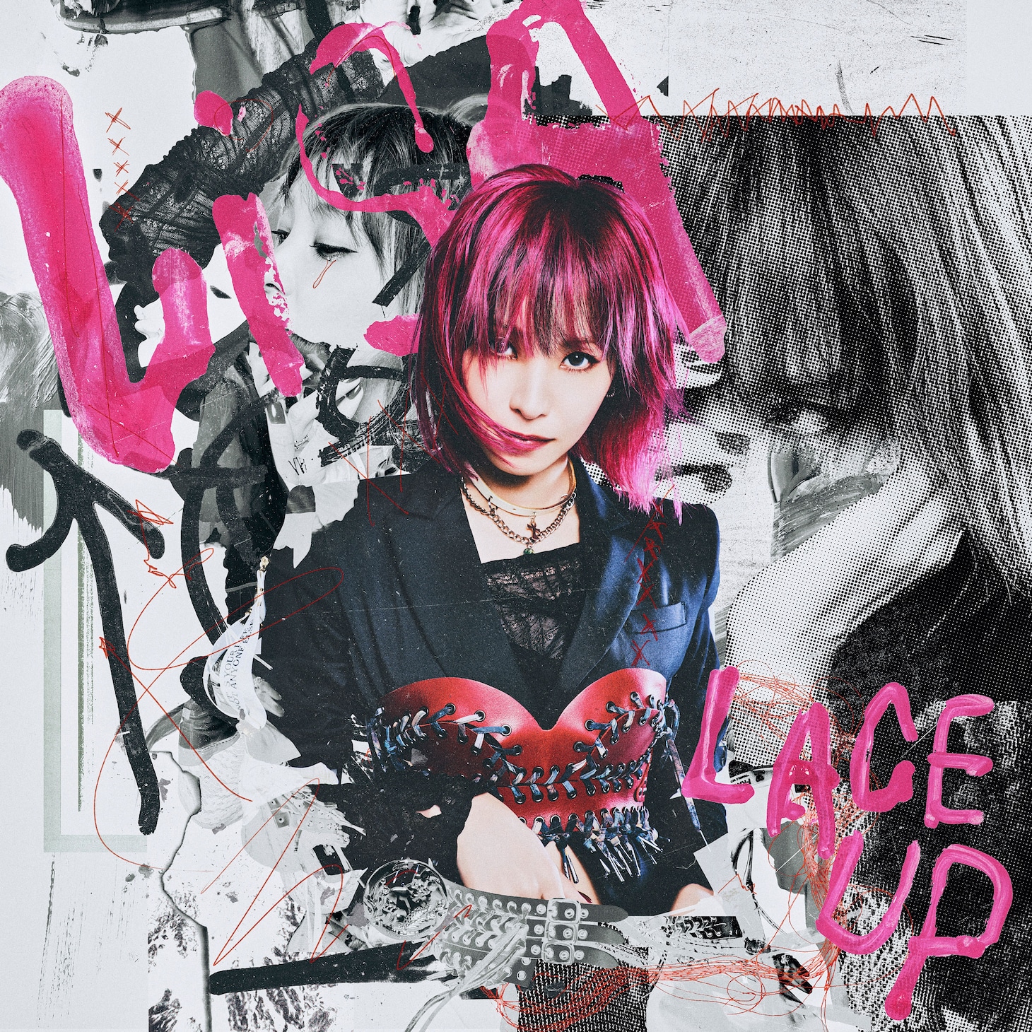 LiSA「LACE UP」通常盤ジャケット