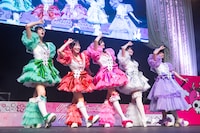 最終公演の#ババババンビ。左から神南りな、岸みゆ、宇咲、小鳥遊るい、近藤沙瑛子。