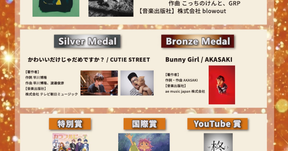 こっちのけんとが受賞「NexTone Award」 CUTIE STREET、AKASAKI、カラフルピーチらも選出