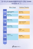 「Coachella Valley Music and Arts Festival」日本時間4月20日（月）「Main Stage」「Outdoor Theater」配信タイムテーブル